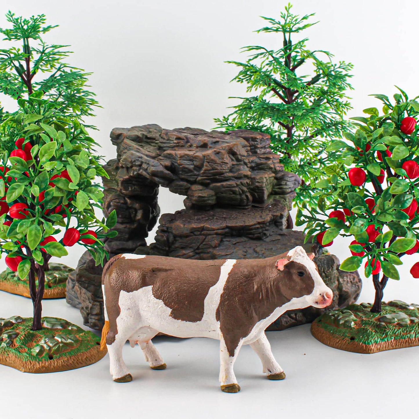 Cow Toys For Kids Large Cow Figure Realistic Cow Figurine Toy Animal Figure For Toddlers Simmental Cows Holstein Cow Figures Sch