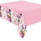 Unique Disney Iconic Minnie Mouse Rectangular Plastic Party Table Cover, 54 x 84, 1Ct, Multicolor (79233)