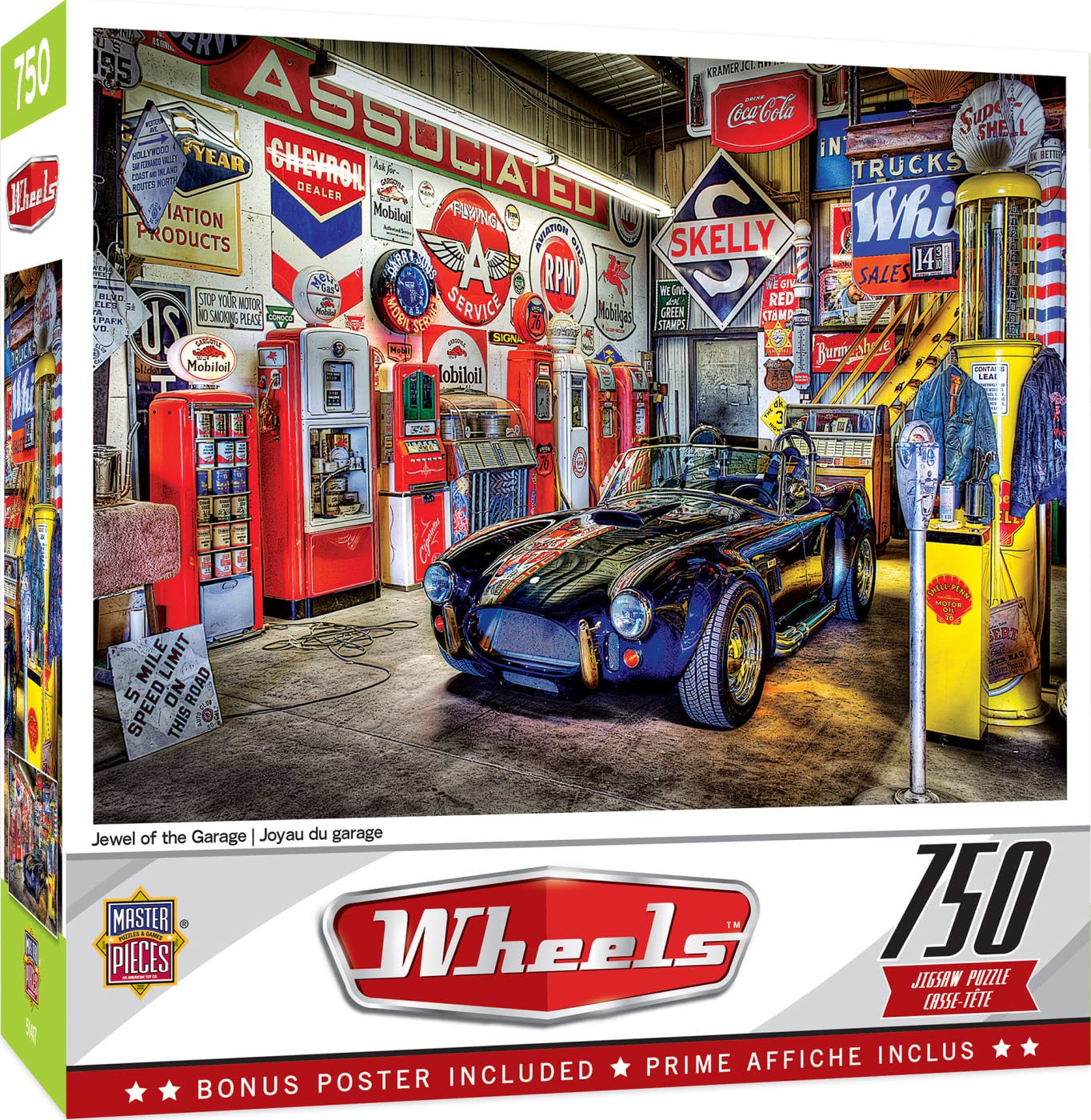 Masterpieces 750 Piece Jigsaw Puzzle For Adults And Family - Jewel Of The Garage - 18'X24'