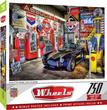 Masterpieces 750 Piece Jigsaw Puzzle For Adults And Family - Jewel Of The Garage - 18'X24'