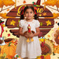 Gobble Till You Wobble Banner Backdrop 6x4FT Fall Maple Leaves Pumpkin Turkey Friendsgiving Photography Background Funny Rustic