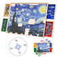 Rotatable 360-Degree Wheels Puzzle Board With Drawers And Cover 1000 Pieces Lightweight Portable Wooden Puzzle Table For Adults