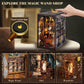 Diy Book Nook Kit, 3D Wooden Puzzle Miniature Booknook Bookend Bookshelf Decor With Led Light, Dust Cover, Book Nook Kits For Ad