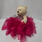 KINNEX COLLECTIONS SINCE 1997 20 Quince Anos Quinceanera Last Doll Teddy Bear with Dress (Centerpiece) ~ ARC16832-9R (Fushia)