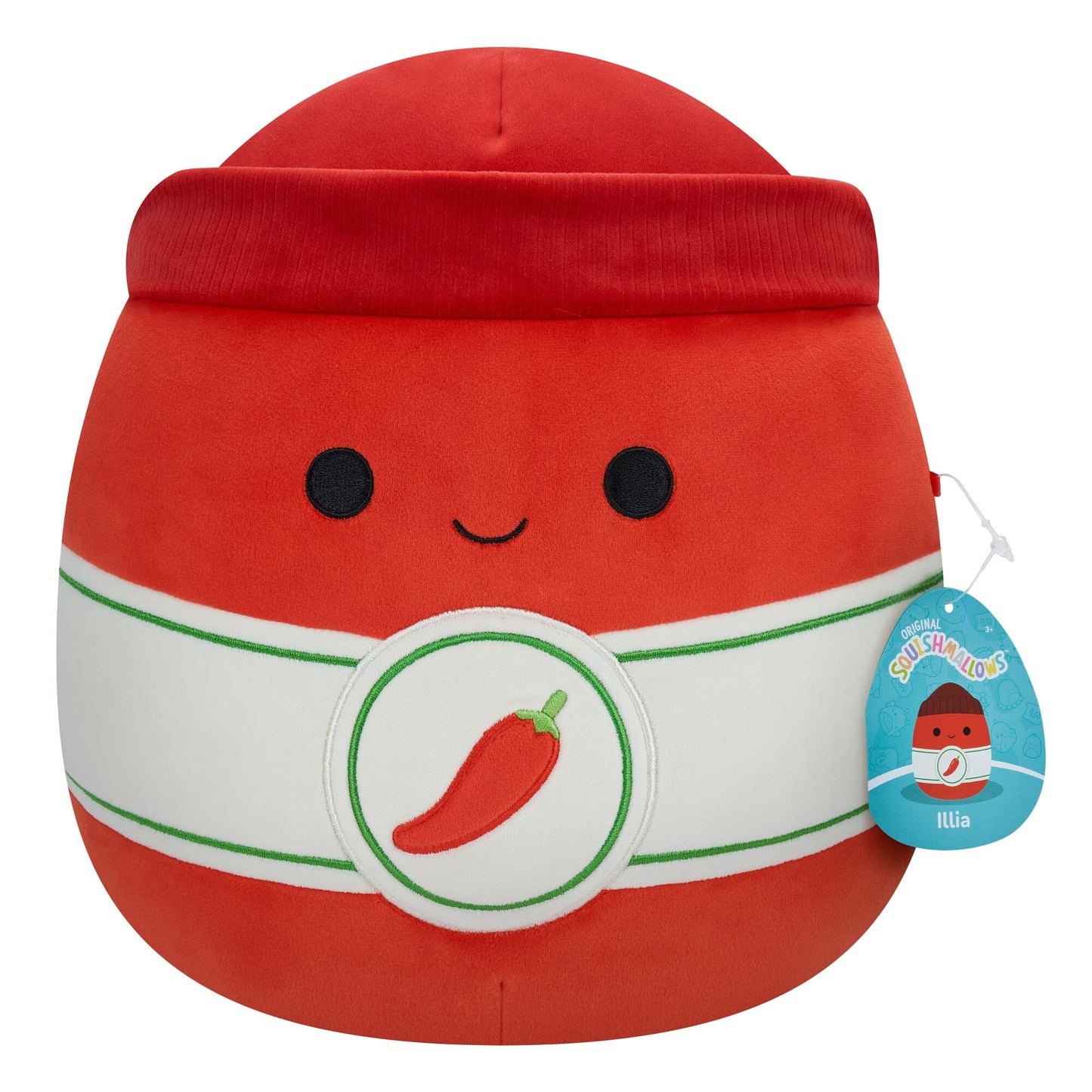 Squishmallows Illia Sriracha Plush Toy, 12" Polyester, Model SQCR04132