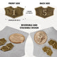 50 Pieces Magic Gathering Counters Tokens Antique Gold Metal Tokens Creature Stats Or Loyalty Counters Double Sided Compatible W