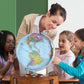 Replogle Student - Educational Classic World Globe, Blue Ocean, Raised Relief Feature, Including A Bonus Map, Made In Usa, 12'/30Cm Diameter