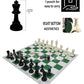 Stonkraft 18.2   X 18.2   Tournament Chess Vinyl Foldable Chess Game With Solid Plastic Pieces (With Two Extra Queens + Vinly Po