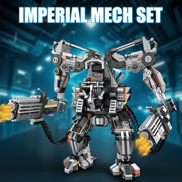 HIGH GODO Black Empire Mech Building Blocks Set for mature-themeds  Motorized Robot Building Toy with Multiple   Combat protective covering Style Warrior Collectible Gifts for Fans Man Boys Ages 8+ (684 Pieces)