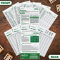 Swooc Games - 5 Big Laminated Yardzee & Farkle Score Cards (11.5In X 8In) With Rules - Large Reusable Dry Erase Pads For Giant O