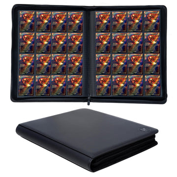 Kuooking 1000+ Pockets Trading Card Binder, 16-Pocket Card Ablum Compatible With Mtg,Sports Cards & Other Standard Size Trading