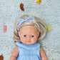 Miniland Clothes For Dolls 15'' Knitted Outfit Dress & Headband - Eco, Made In Spain, Quality, Role Play, Educational