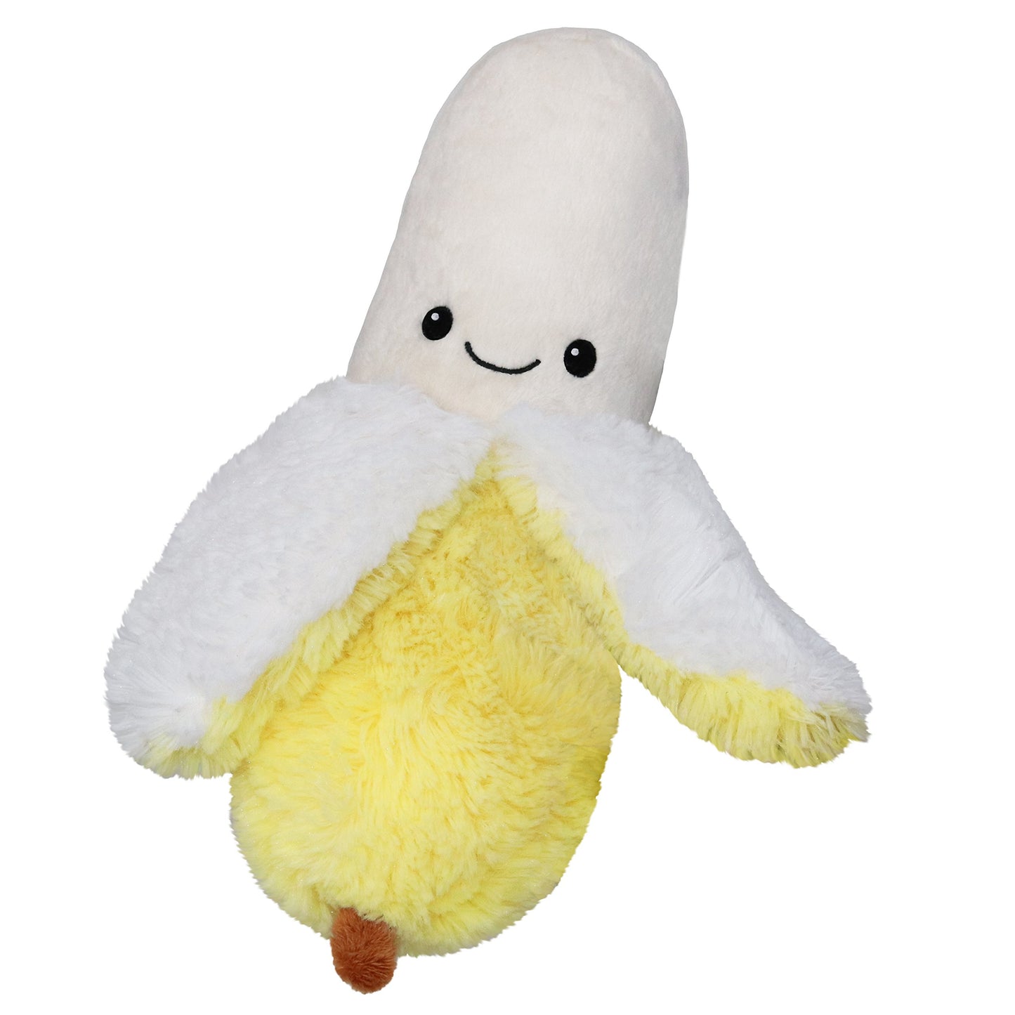 Squishable Mini Banana Plush Toy - 7" White/Yellow Polyester Stuffed Animal, Model 841024104806