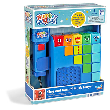 hand2mind Numberblocks Sing and Record Music Player, Kids Karaoke Microphone, Musical Toys, Toddler Boombox, Counting Toys, Pres
