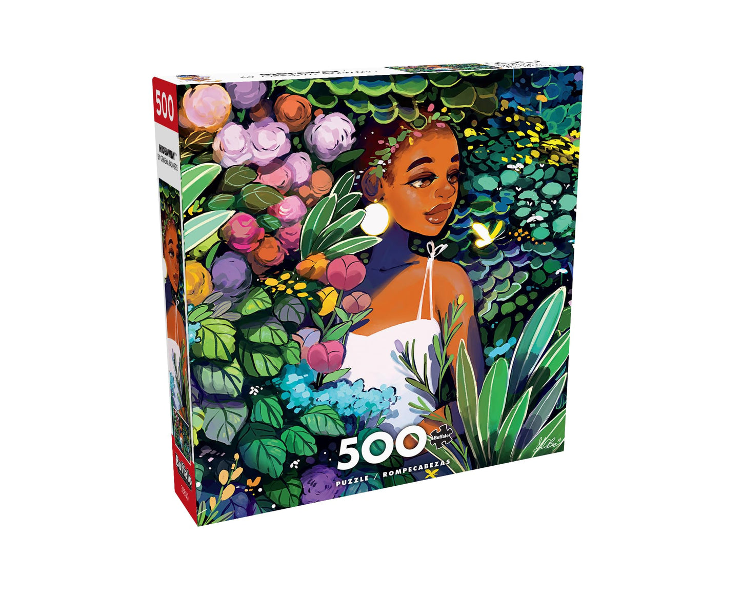 Buffalo Games - Geneva Bowers - Hideaway - 500 Piece Jigsaw Puzzle For Adults -Challenging Puzzle Perfect For Game Nights - Finished Size Is 21.25 X 15.00