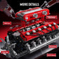 Mould King V12 Engine Model Kit That Works - 3472 Pcs Build Your Own Model Engine Kit For Adults, 12-Cylinder Car Engine Kit Mor