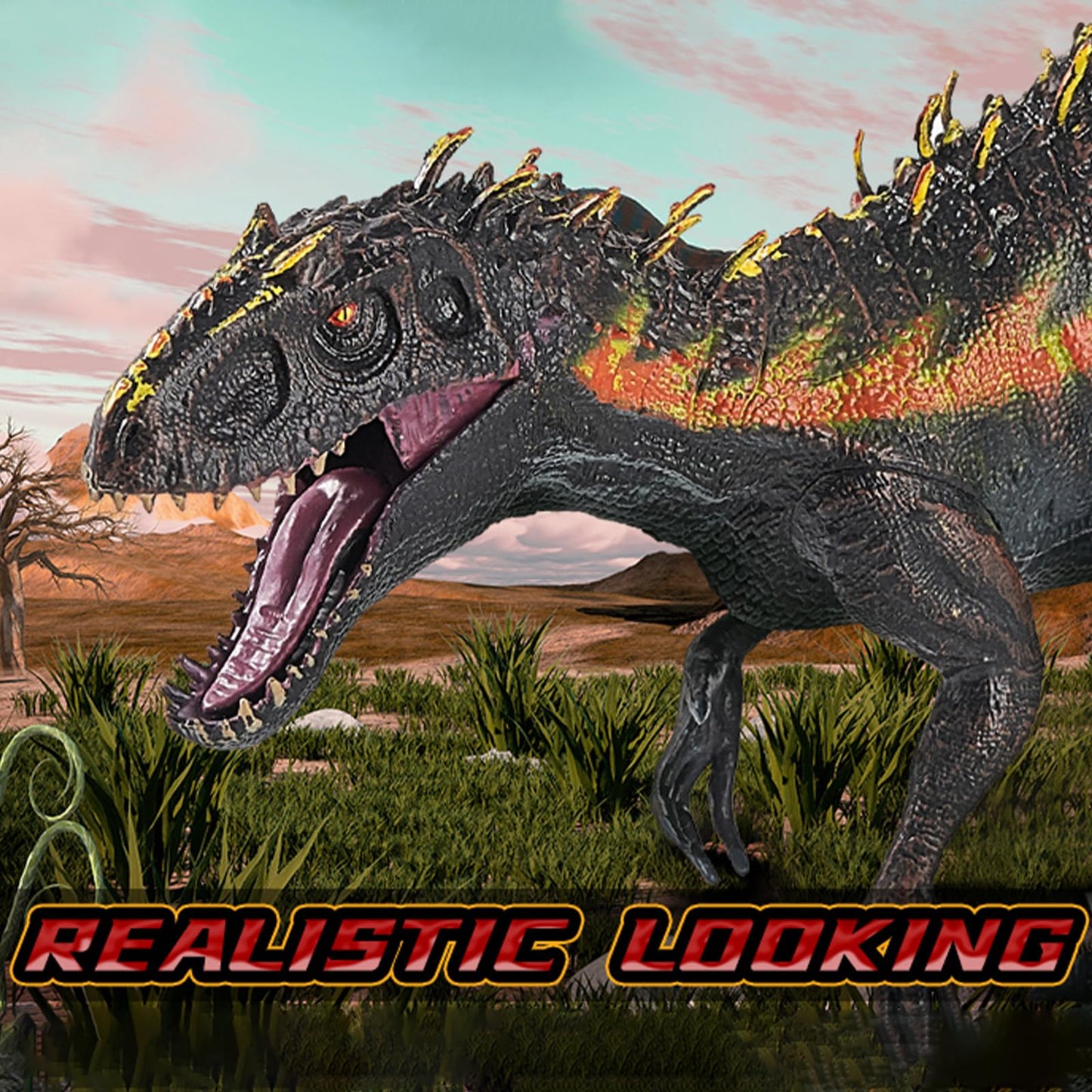 Jr Park Large Realistic Tyrannosaurus Rex Toy, 15.7 Inch T-Rex Dinosaur Colletion, Kids' Play Dinosaur & Prehistoric Creature Fi