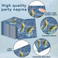 Gone Fishing Party Decorations Fishing Tableware Set Gone Fishin' Plates Napkins Fishing Disposable Table Cover Gone Fishin' Dinnerware For Fishing Themed Fishing Tournament Birthday Party Supplies