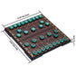 Yellow Mountain Imports Xiangqi Magnetic Travel Chess Set - 12.8" Brown Board with Jade-Colored Pieces, Model XX-CC001-A