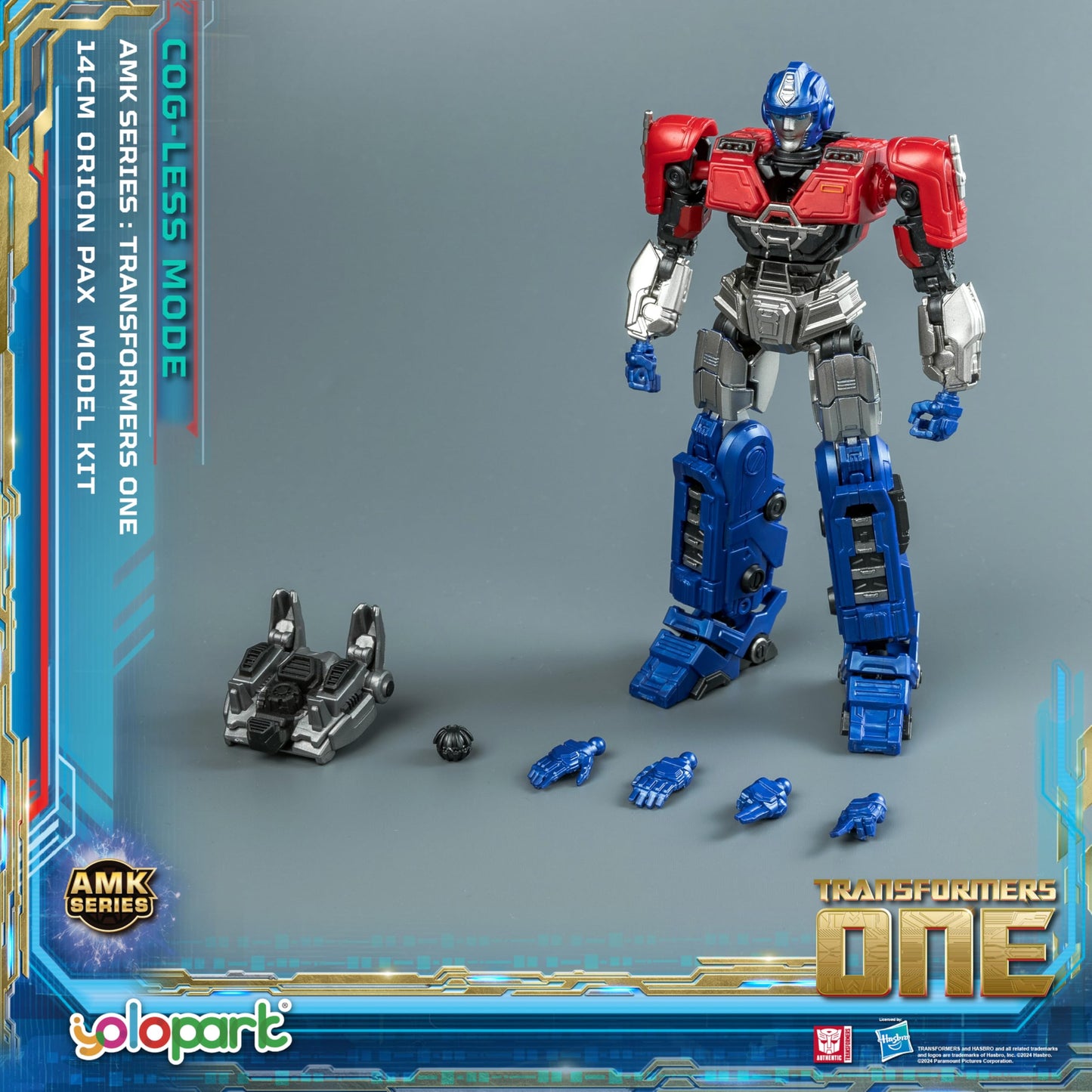 YOLOPARK Optimus Prime (Orion Pax) Transformers One Toys Cog-Less Mode,5.51 Inch Highly Articulated Transformer Toys for Boys Gi
