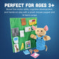 Constructive Playthings Plush Hand Puppet Set - If You Give a Mouse a Cookie, 16-Pieces for Literacy & Visual Learning, Fabric, Model MTC-325