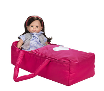 Doll Travel Bed Carrycot Carrier And Bassinet Fits 18 Inch Doll (Doll Not Included)
