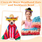 Riceshoot 24 Pcs Mexican Fiesta Party Supplies 12 Sombrero Headbands 12 Cinco de Mayo Necklaces Party Favors for Kids Teens Birt