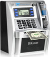 2024 Upgraded Atm Piggy Bank For Real Money Kids Adults With Debit Card, Bill Feeder, Coin Recognition, Balance Calculator, Digi