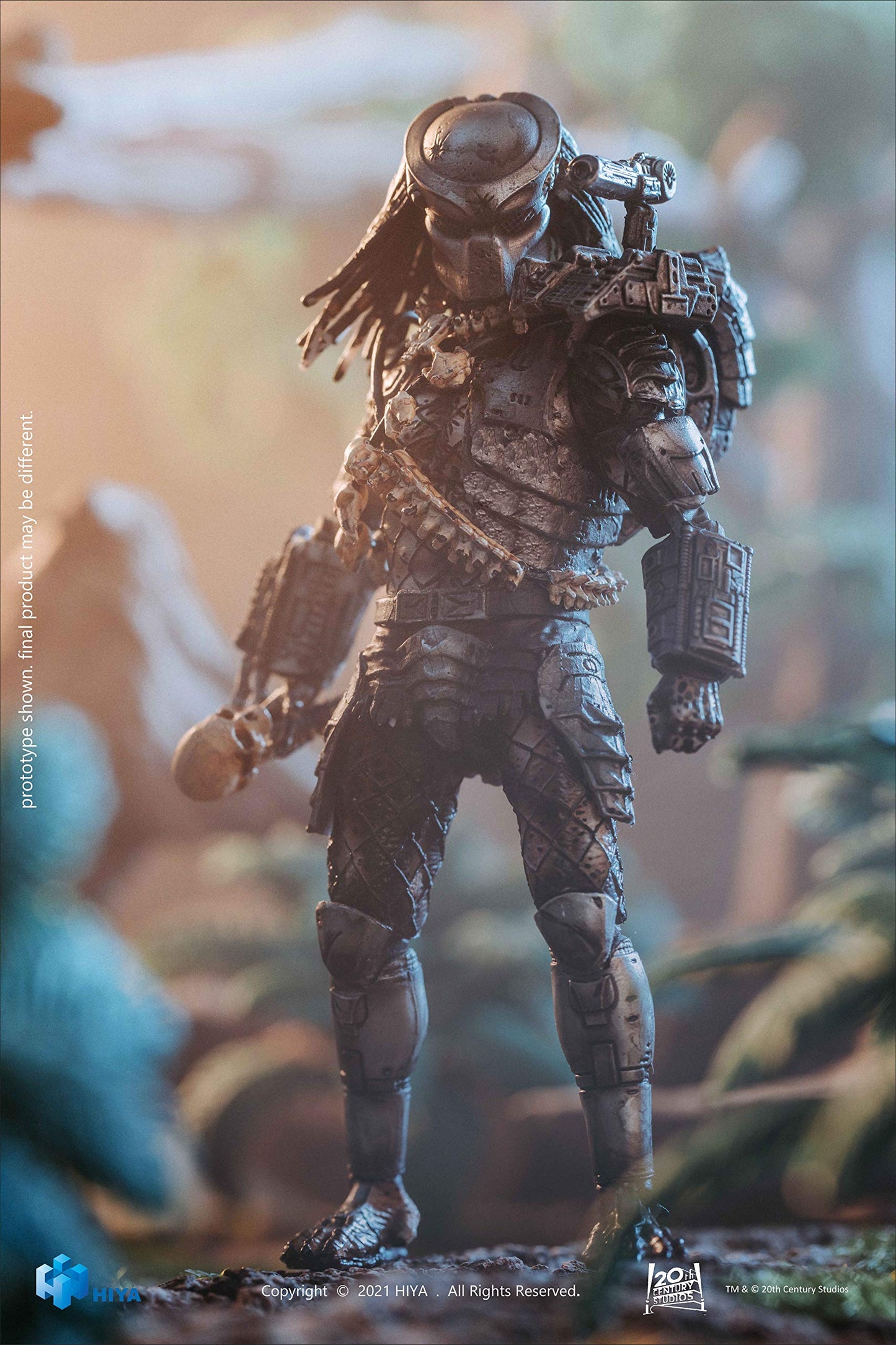 Hiya Toys Predator: Jungle Predator (Version 2) 1:18 Scale Action Figure, Multicolor