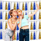 4 Pack Navy-Blue White and Gold Foil Fringe Tassel Banner Garland Metallic Tinsel Streamers Wall Hanging Curtain Backdrop Banner