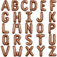 Toniful 52 Pieces 16 Inch Chocolate Letter A-Z Balloons,Custom Phrase Mylar Foil Alphabet Letter Diy Personalized Phrase Banner