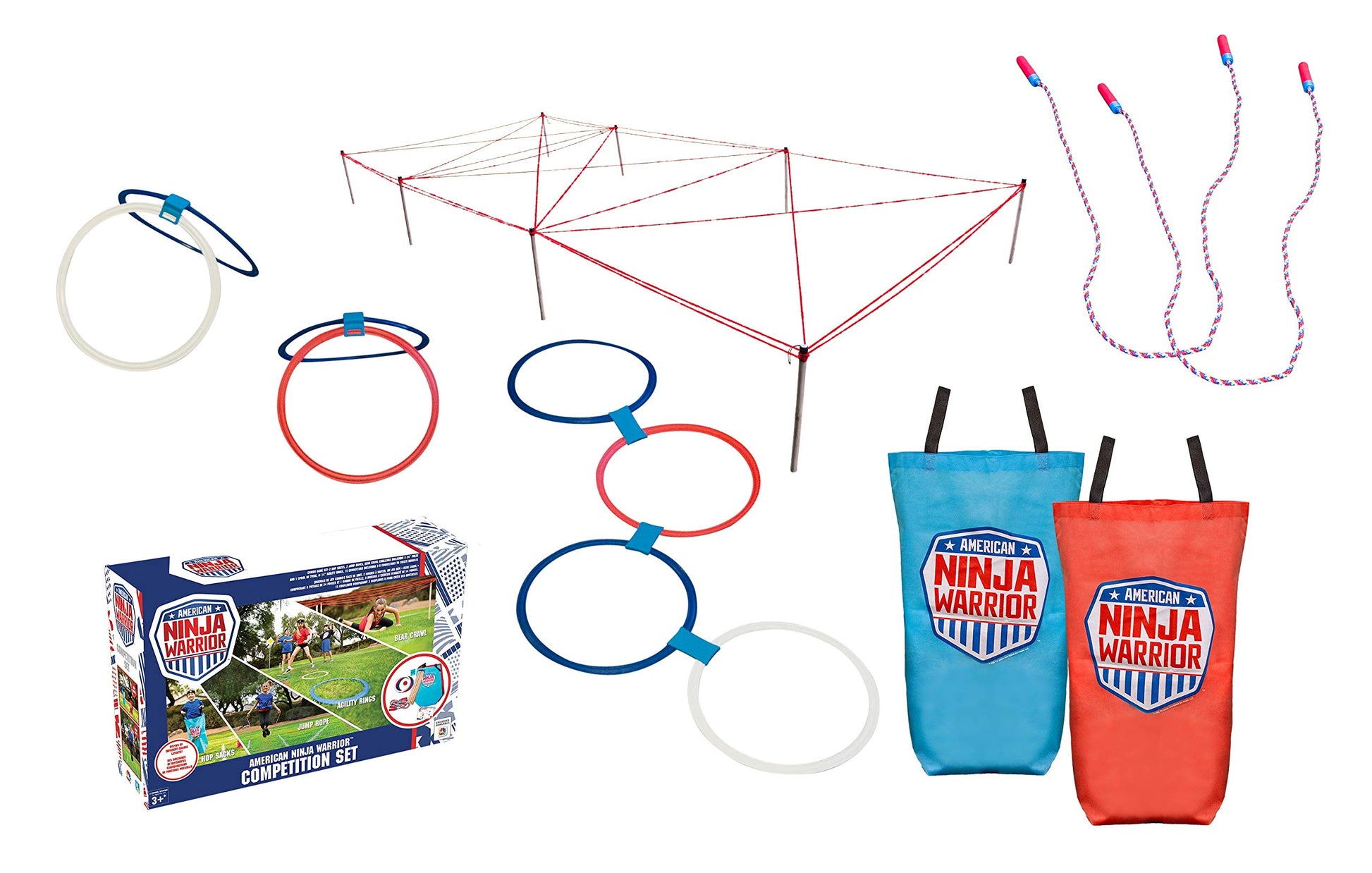 American Ninja Warrior Competition Obstacle Course - Competition Race Course - Great For Children  Teens  and mature-themed Athletes - Perfect Outdoor Fun Racing Obstacles For All Ages!