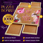 1000 Piece Wooden Jigsaw Puzzle Board - 4 Drawers, Non-Rotating Puzzle Table | 30    X 22    Jigsaw Puzzle Tables | Plastic Cove