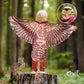 D.Q.Z Bird-Wings-Owl-Costume For Kids With Mask, Dress Up Clothes For Boys Girls Toys Eagle Role Play Hallowen Party (Brown)