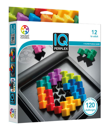 SmartGames IQ Perplex Travel Puzzle Game with 120 Challenges for Ages 12 - mature-themed