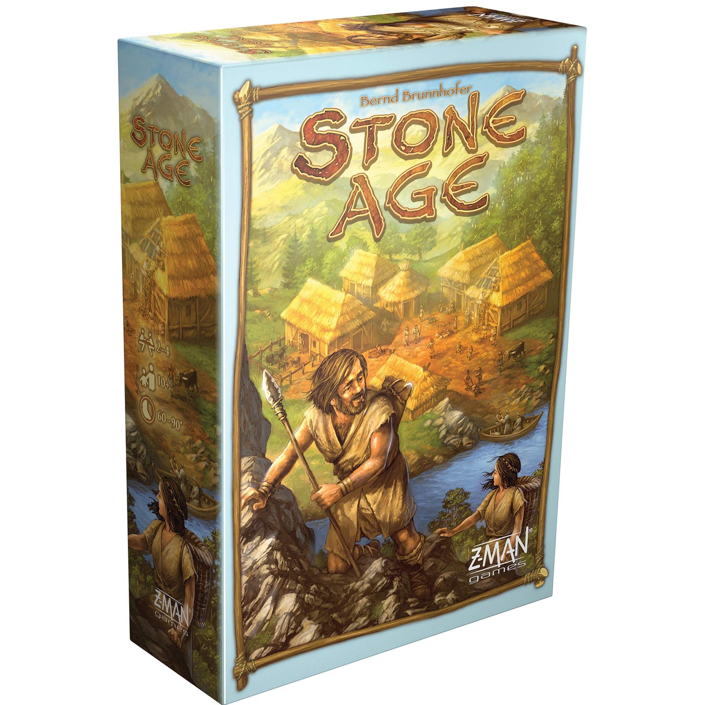 Stone Age Board Game - Engaging Worker Placement Strategy For Civilization Building! Fun Family Game For Kids And Adults, Ages 1