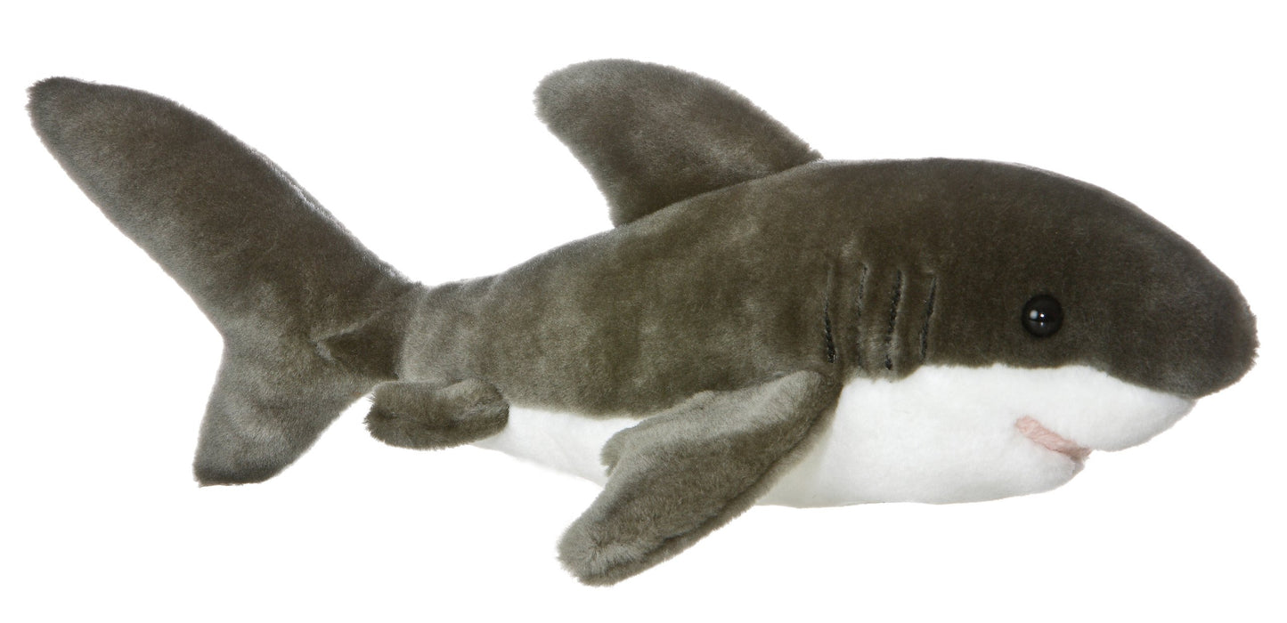 Aurora® Adorable Flopsie™ Tiburon Stuffed Animal - Playful Ease - Timeless Companions - Gray 12 Inches