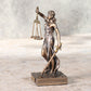 Veronese Design Lady Justice Miniature Figurine, 4 Inch Resin, Hand Painted, Bronze, Model WU78056AP