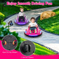 Costzon Bumper Car For Kids, 12V Electric Ride On Bumper W/Remote Control, 360 Degree Spin, Flashing Lights, Built-In Music & Wi