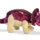 Aurora® Ferocious Dinos & Dragons Triceratops Stuffed Animal - Prehistoric Fun - Cuddly Companions - Purple 14 Inches