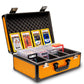 SLAB protective covering 4 Row Graded Card Storage Box PSA Card Slab Case For Graded cards Holds 160+ Slabs Graded Card Case for PSA Slab Box Graded Card Storage Sports Baseball Card Collector Gifts ( ORANGE )