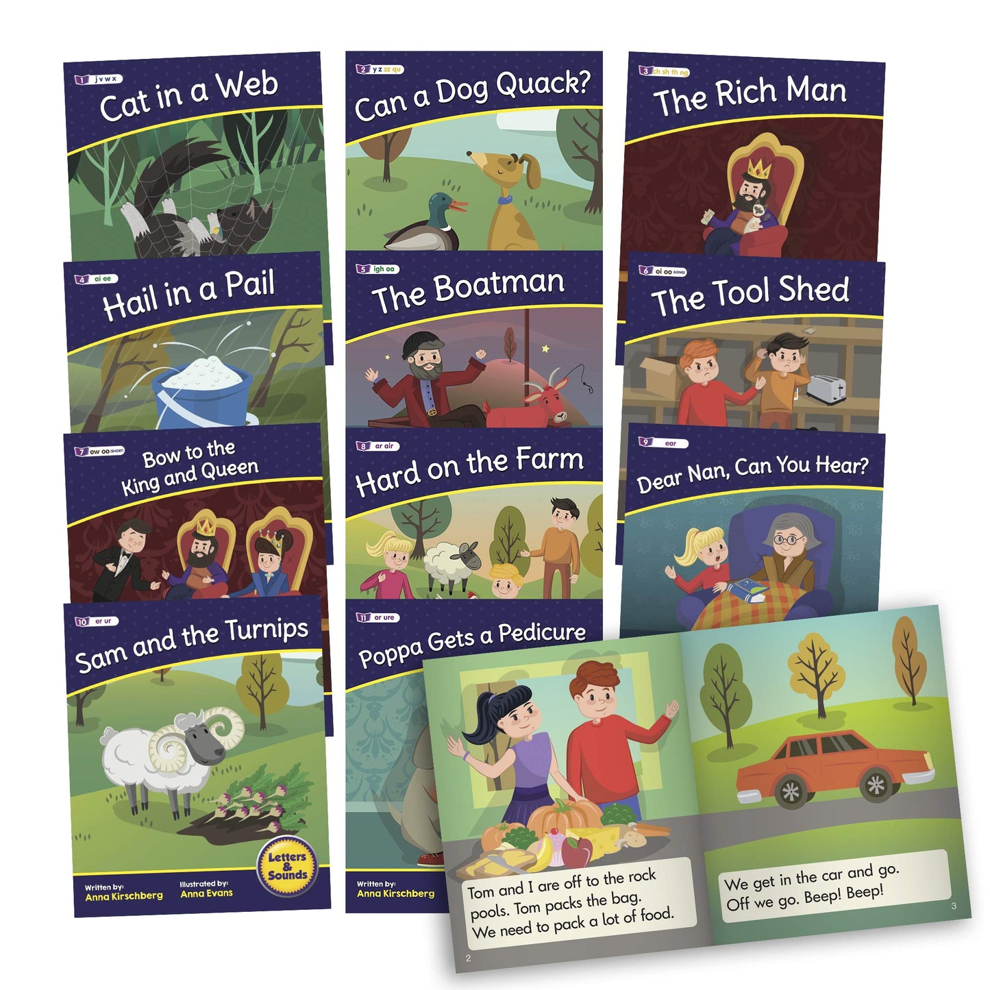 Junior Learning Letters & Sounds Phase 3 Set 2 Fiction, Multi