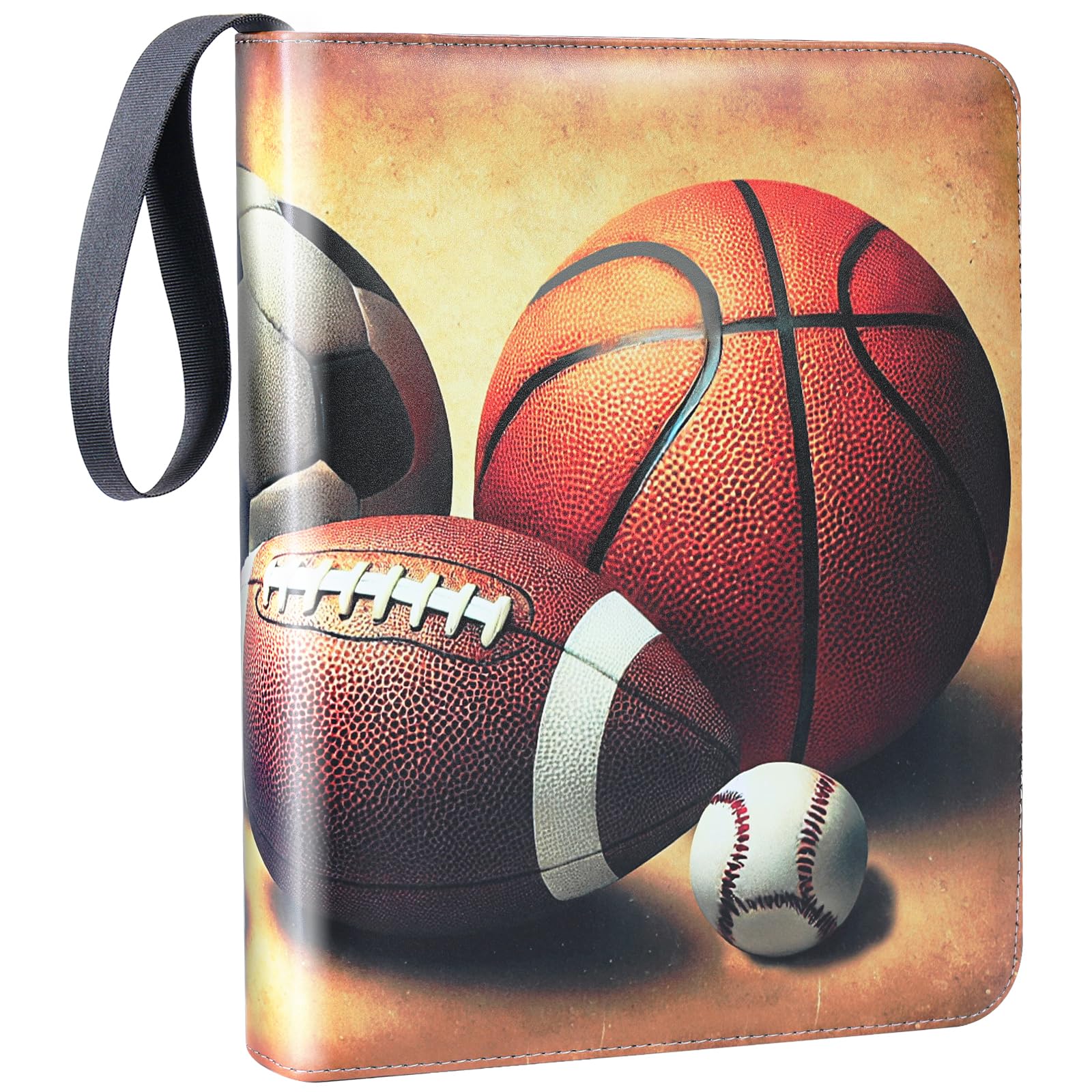 Zipper Cards Binder for 900-Pocket Sports Trading Cards  enhanced Baseball Football Basketball Cards Book Album With Removable Sleeves for MTG & TCG Cards - Gifts for Girls and Boys