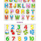 Zz Zonex Classic Wooden Learning Peg Puzzle Holiday 26 Pc Abc Alphabetical Letter & 110 Numbers Educational Board Game Toy For 