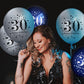 18Pcs Happy Birthday Balloons Decorations Navy Blue Silver 30Th Birthday Balloons Decoration Happy 30Th Birthday Confetti Latex