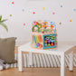 Teamson Kids 7-in-1 Wooden Activity Cube Station - Multicolor Bead Maze & Counting Toy, One Size, Model PS-T0005