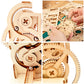 Solar 3D Wooden Puzzle Marble Run DIY Model Kit Craft Sets Educational Wood Mechanical Building Toys STEM Science Experiments Projects Birthday Gift for mature-themed Men Kids Age 8 10 12 14+