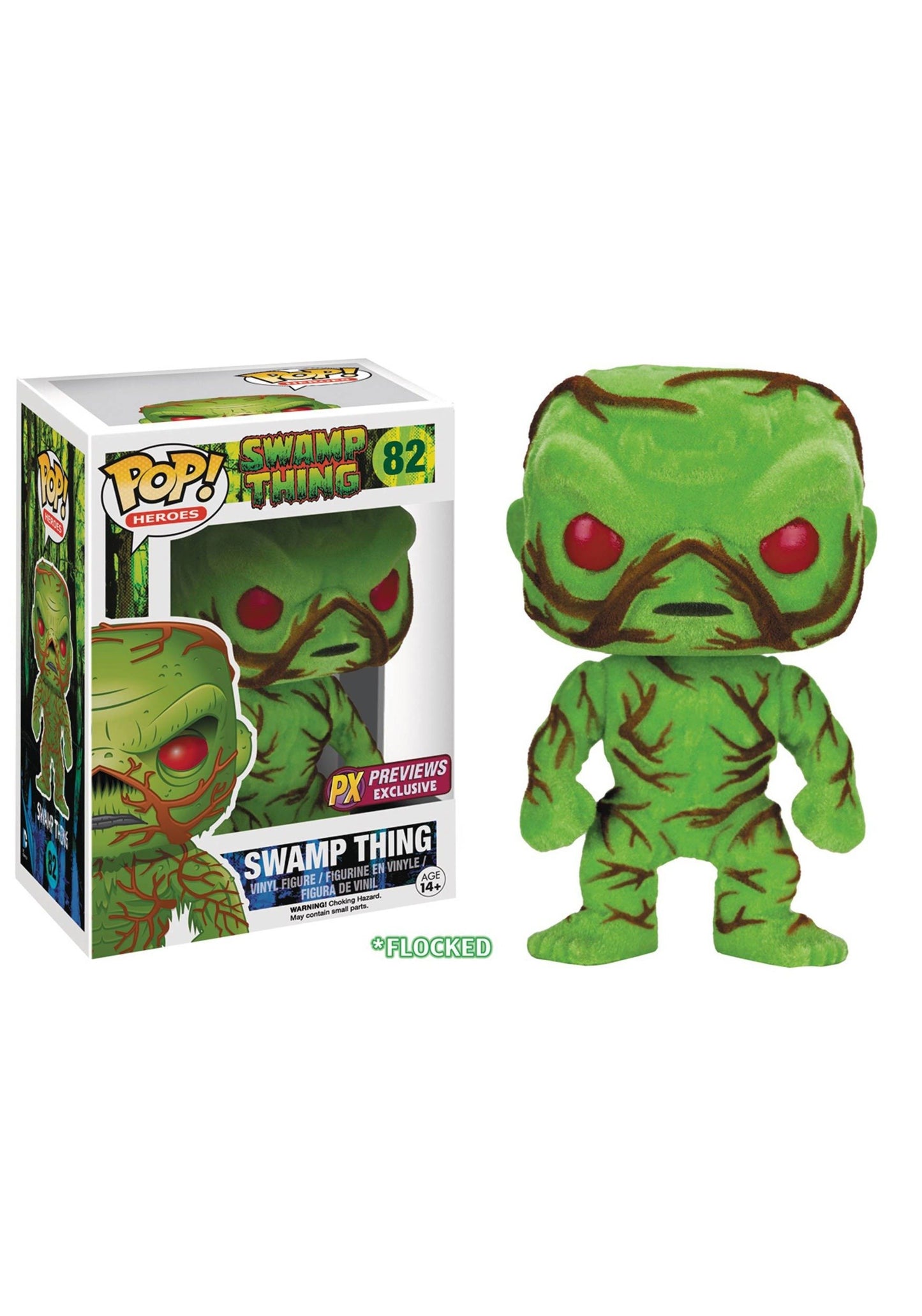 Funko Pop! Dc Heroes Swamp Thing Flocked Version Vinyl Figure