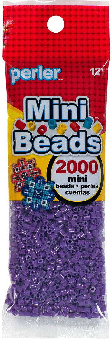 Perler 80-14109 Mini Fuse Bead Craft Supplies, 2000pcs, Purple