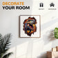 Wooden Jigsaw Puzzles For Adult, Wall Breaking Tyrannosaurus Rex Shaped Wooden Puzzle, Unique Dinosaur Shape Wooden Jigsaw Puzzl